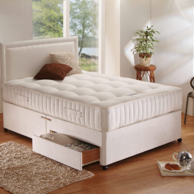 Emperor 1000 Pocket King Size Divan Bed With Free Headboard